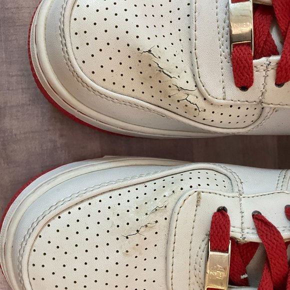 EXCLUSIVE Nike Air Force 1 Purple White Red Size 10.5 Men's SHIPS ASAP Af1 - Picture 9 of 9